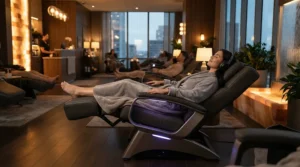 Continuous operation of a heavy duty massage chair for high volume spas during peak business hours.