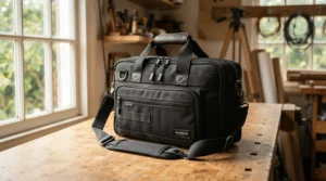 A universal massage table bag designed to fit Earthlite and other standard folding tables.