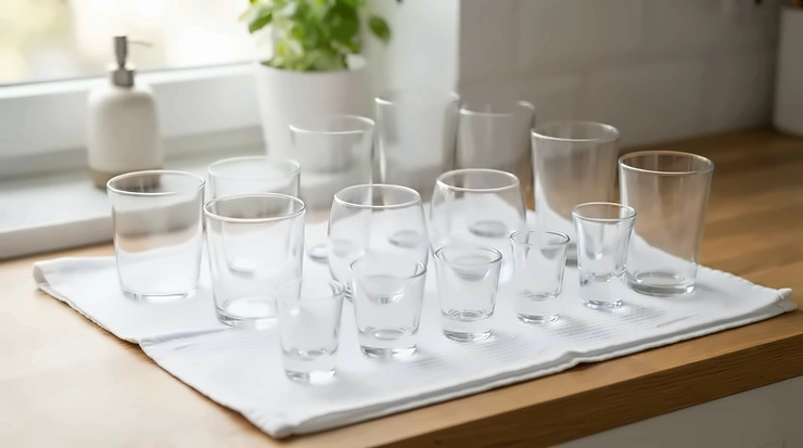 Complete glass cupping set for traditional fire cupping highlighting safety and rim smoothness.