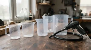Close-up view of durable components in a professional cupping set with pump for deep tissue recovery and sports rehabilitation.