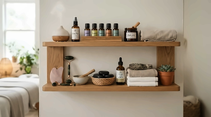 Setting up a treatment room with equipment from a silicone cupping set vs glass cupping set